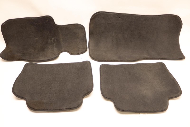 2012-2018 BMW 330I F30 FRONT & REAR FLOOR MAT SET OF 4 BLACK CLOTH OEM