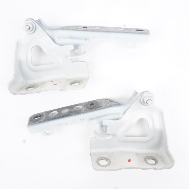 2013 - 2017 Buick Enclave Left And Right Set Hood Hinge Pair White OEM