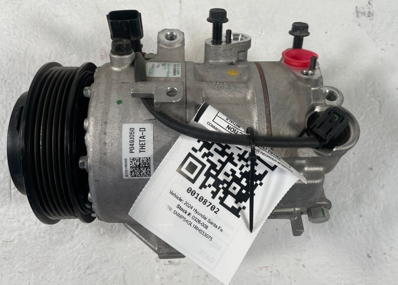 24-26 HYUNDAI SANTA FE HVAC A/C AIR CONDITIONING COMPRESSOR 97701-P6050 # 108702