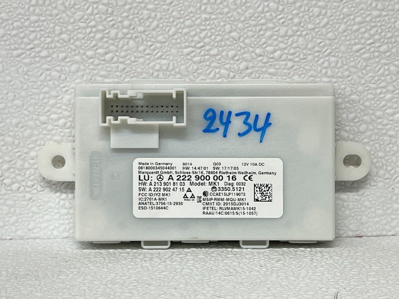 ⭐2019-2023 MERCEDES AMG GT53 GT43 X290 KEYLESS ENTRY COTNROL MODULE OEM LOT2434