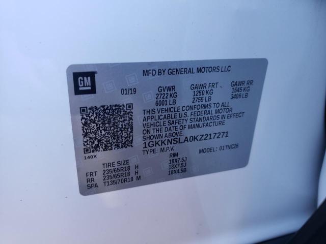2019 GMC Acadia A/C Selector Switch Temp Control Unit OEM White 655-10005