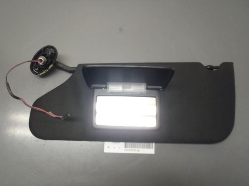 Left Driver Side Sun Visor Black Fits 2011-2014 Chrysler 200 Sedan 55580