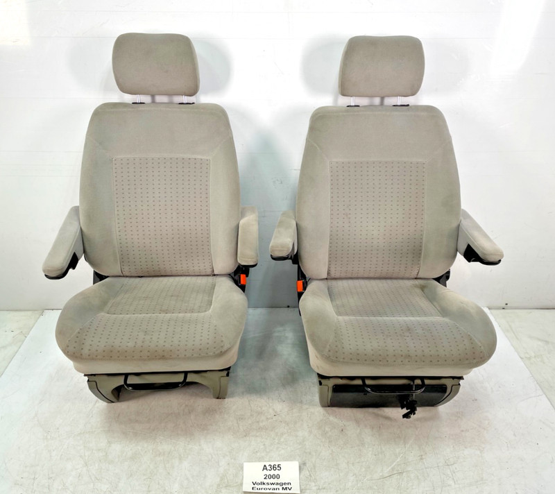 ✅99-03 OEM Volkswagen Eurovan MV Front Left Right Side Seat Cloth Gray SET NOTE*