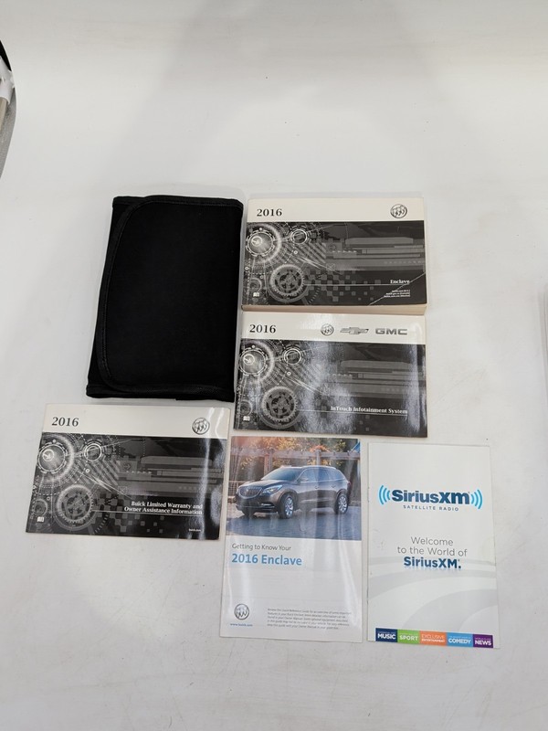 2016 Buick Enclave Owners Manual with Navigation System & Case