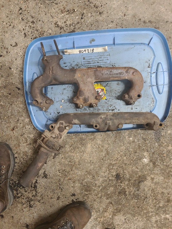 GM 1973 1974 1975 1976 sbc 305 307 327 350 chevy exhaust manifold set 336710 LH