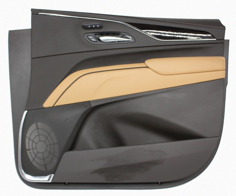 OEM Front Door Trim Panel For Cadillac Escalade, ESV Brown with tan 84973422