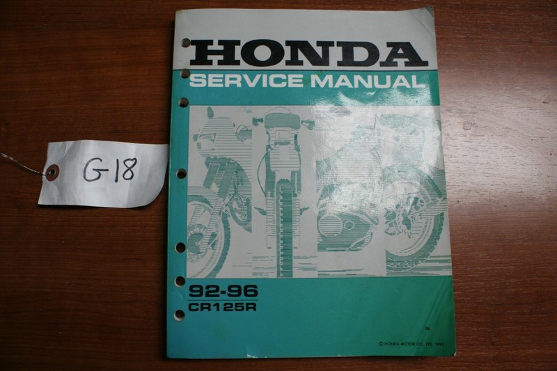Genuine Factory Honda Service Manual 92-96 CR12R CR 125 E