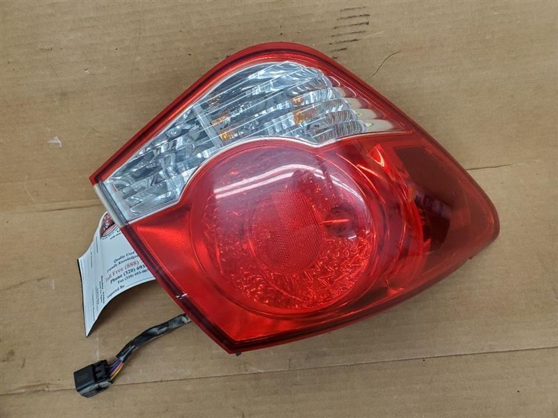 Driver Tail Light VIN P 4th Digit Limited Fits 11-16 CRUZE 272413