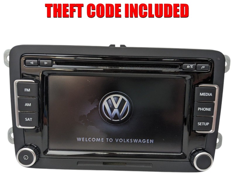 13 14 15 Volkswagen Passat Jetta CD Player Radio Receiver 1K0035180AF W CODE OEM