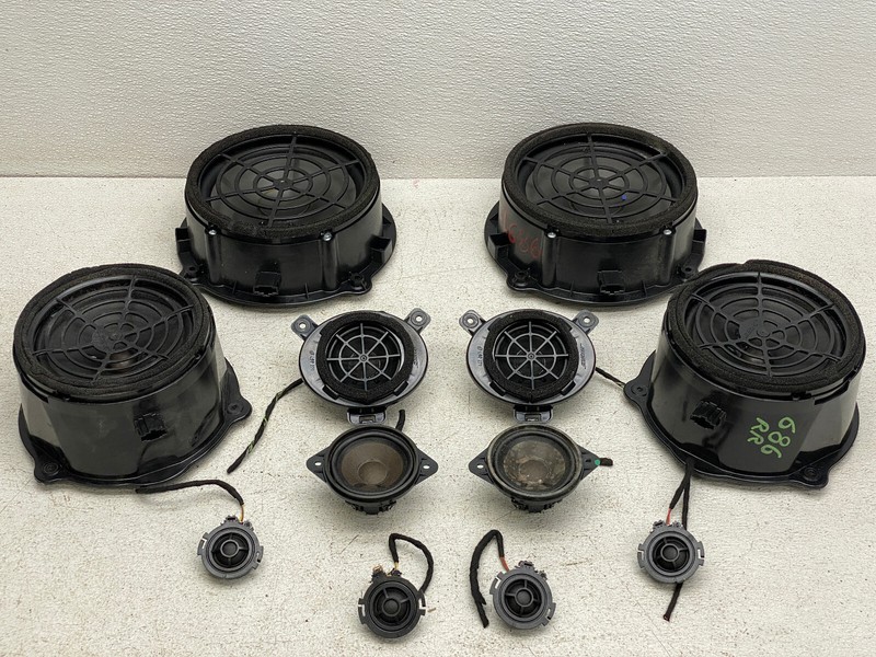 2007-2009 AUDI Q7 SUBWOOFER TWEETER SOUND SPEAKER SET OEM LOT686