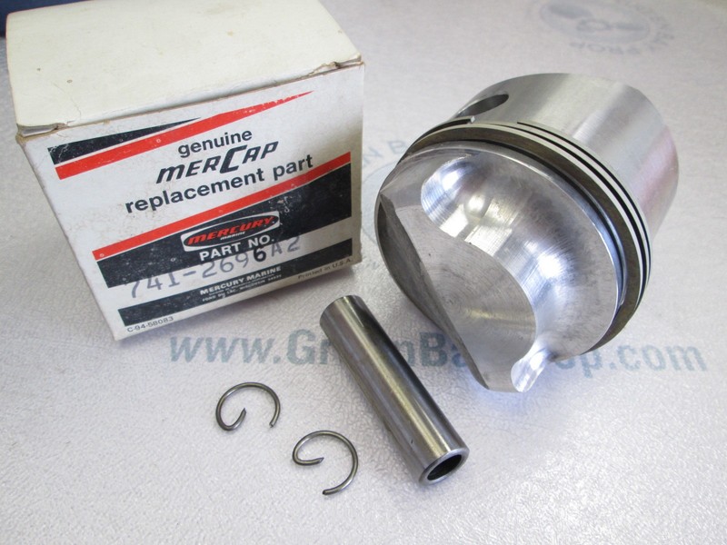 741-2696A2 2696A4 Mercury Outboard Piston & Pin Assy 350, 35HP