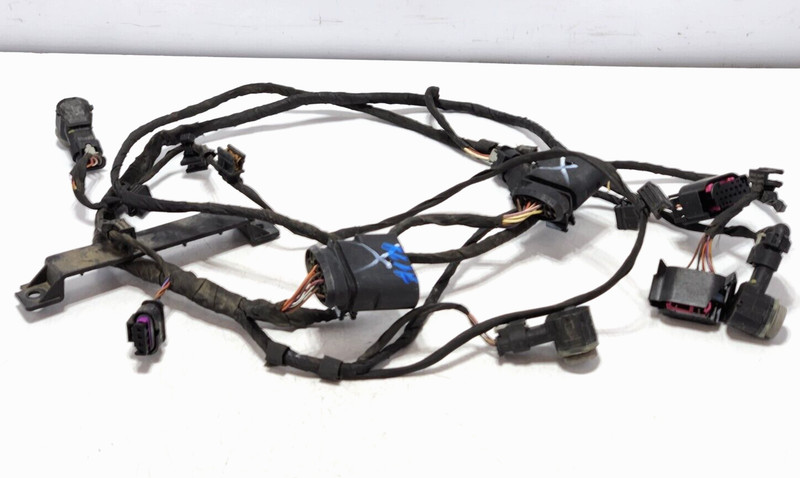 ✅ 15-18 OEM Audi A8 Rear Bumper PDC Parking Sensor Wire Wiring Harness Silver *
