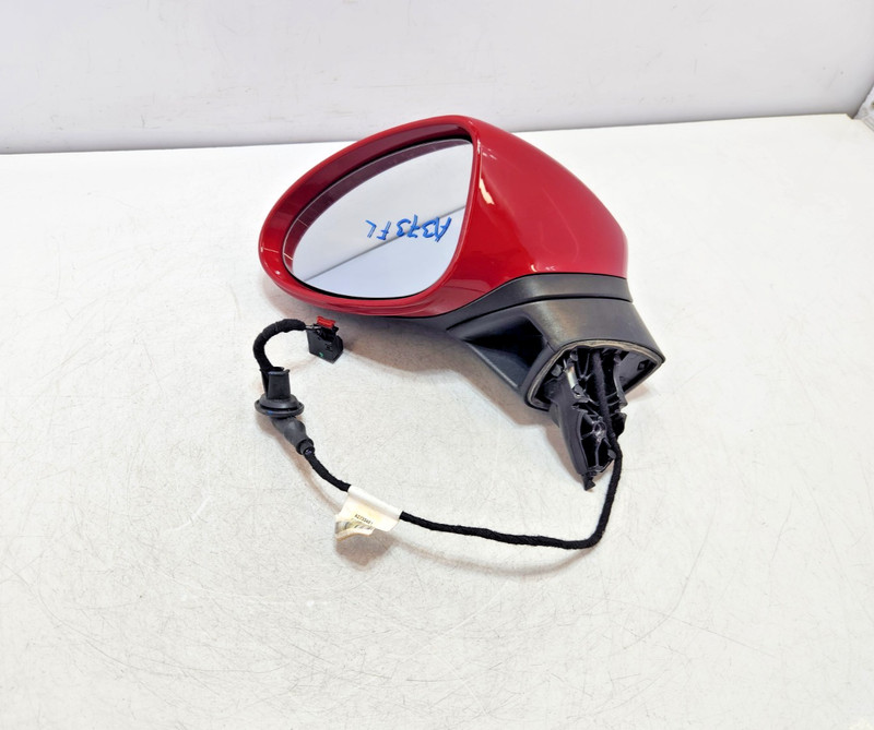 ✅ 17-24 OEM Porsche 718 Boxster 982 Front Left Driver Rear View Mirror Red *