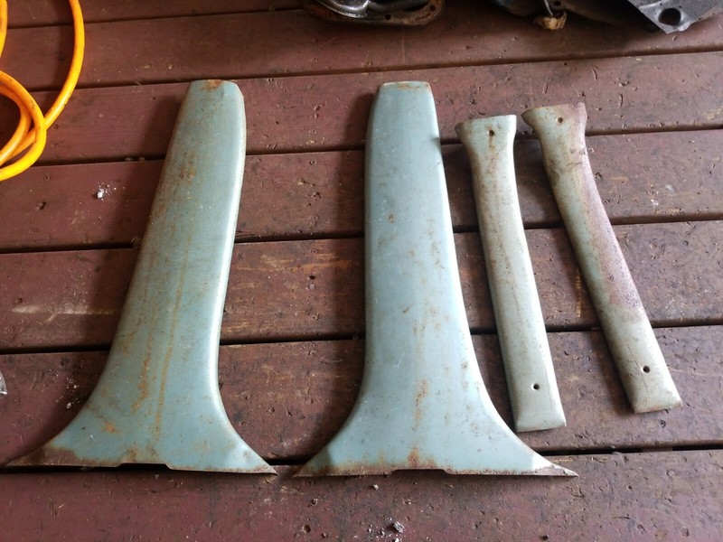 1964 Galaxie 500 4 door interiorpillar trim pair set 4 piece