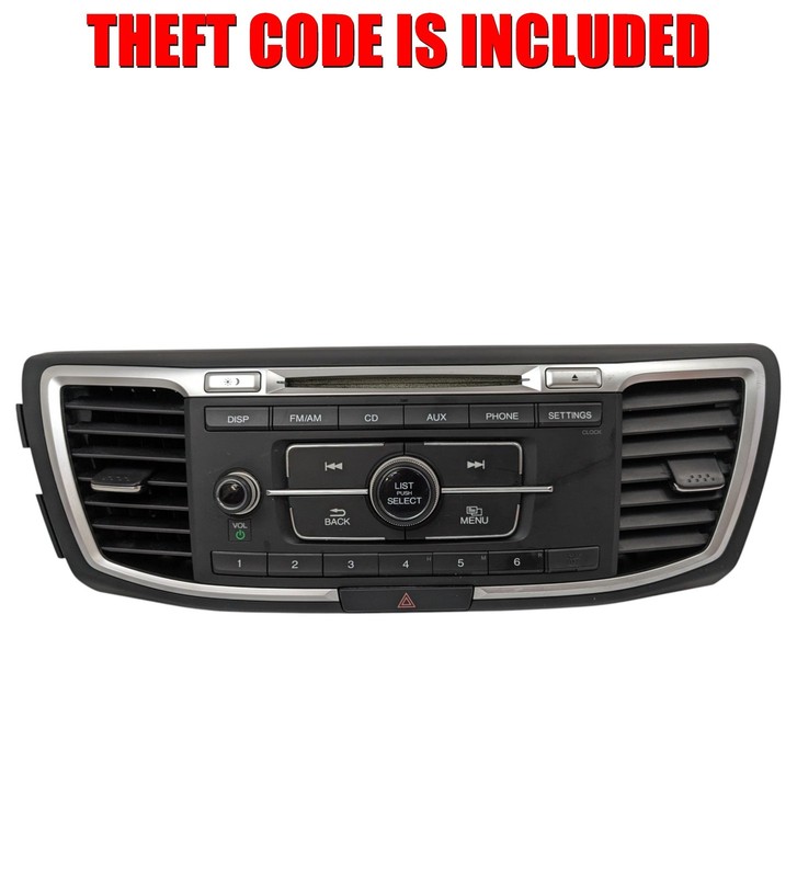 13 14 15 HONDA ACCORD AM FM CD Player Radio Receiver OEM 39100-T2A-A202