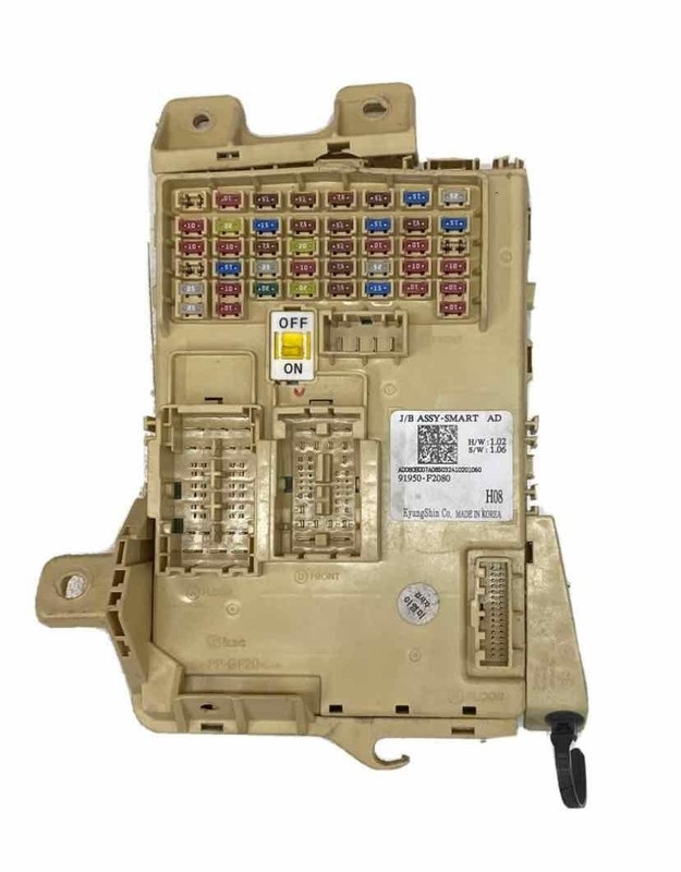 2018 HYUNDAI ELANTRA JUNCTION BLOCK BOX FUSE RELAY OEM 91950F2080