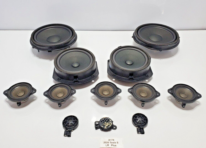 ✅ 16-20 OEM Tesla Model S Front Rear Driver Passenger Door Speaker Tweeter SET