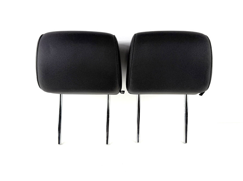 04-07 Nissan Titan Armada Front Seat Headrest Pair Black Cloth Left & Right OEM