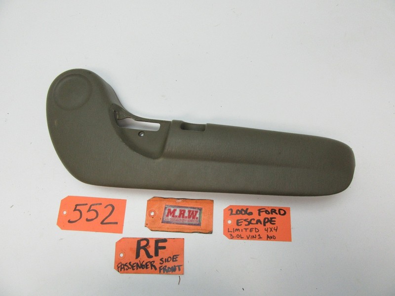 SEAT RIGHT FRONT SIDE TRIM PANEL COVER RF RH TAN 5L84-7882186-A 05 06 07 ESCAPE