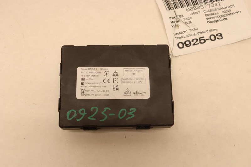 2022-2024 VOLKSWAGEN TAOS S THEFT LOCKING KEYLESS ENTRY CONTROL MODULE UNIT OEM