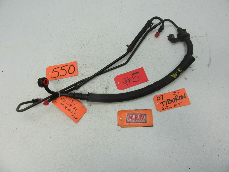 03 04 05 06 07 08 TIBURON POWER STEERING PRESSURE LINE HOSE TUBE 2.7L V6 ENGINE