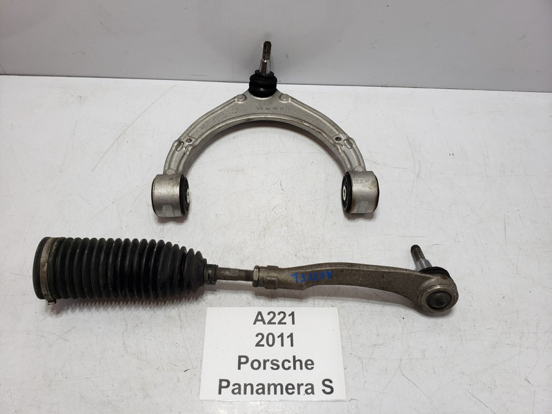 ✅ 11-13 OEM Porsche Panamera S970 RWD Front Left Driver Upper Control Arm SET