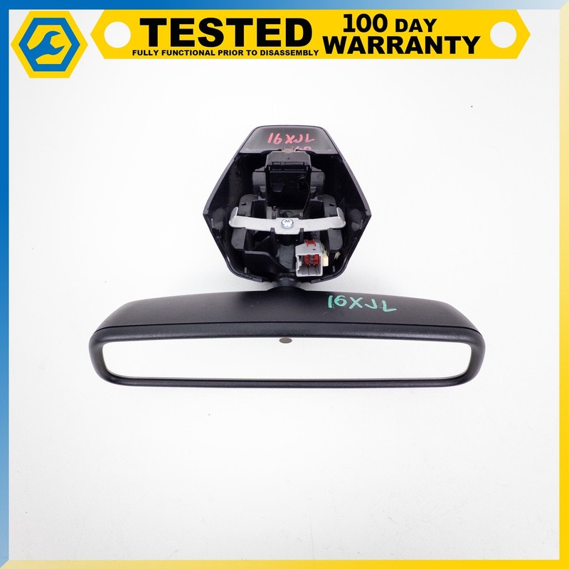 16-19 JAGUAR XJ INTERIOR REAR VIEW MIRROR W / AUTO DIM BLACK OEM