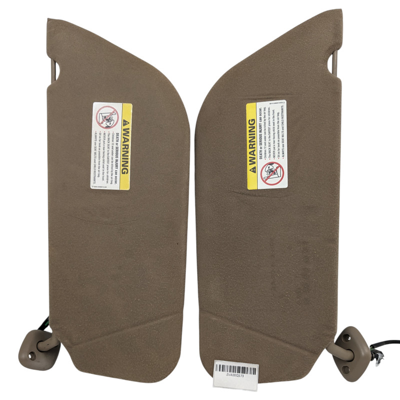 1999-2001 FORD F250 F350 Excursion Sun Visor Set Driver Passenger Brown OEM