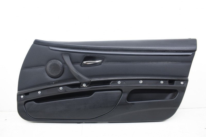 2008 BMW E93 328i Front Right Passenger Door Card Panel Black LEATHER OEM KW81