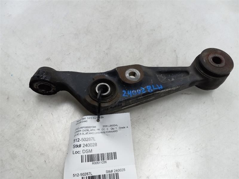 08-16 LS600HL 5.0L 4WD AT DRIVER SIDE FRONT LOWER CONTROL ARM