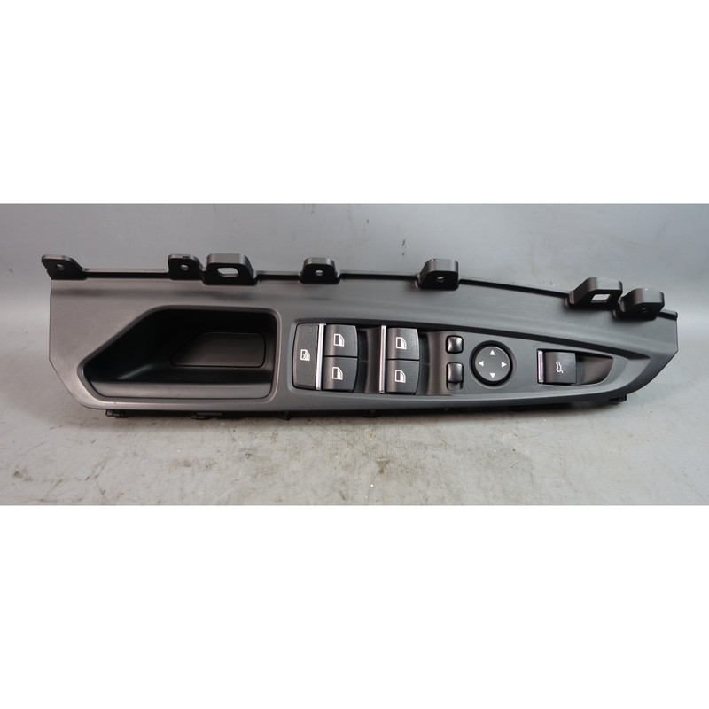14-19 BMW F15 X5 F16 X6 Left Front Window Switch w/ Door Pull Trim Black OEM