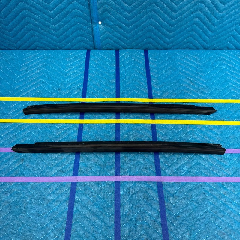 07–14 Audi TT Convertible Front Left And Right Windshield Seal Trim Rails OEM