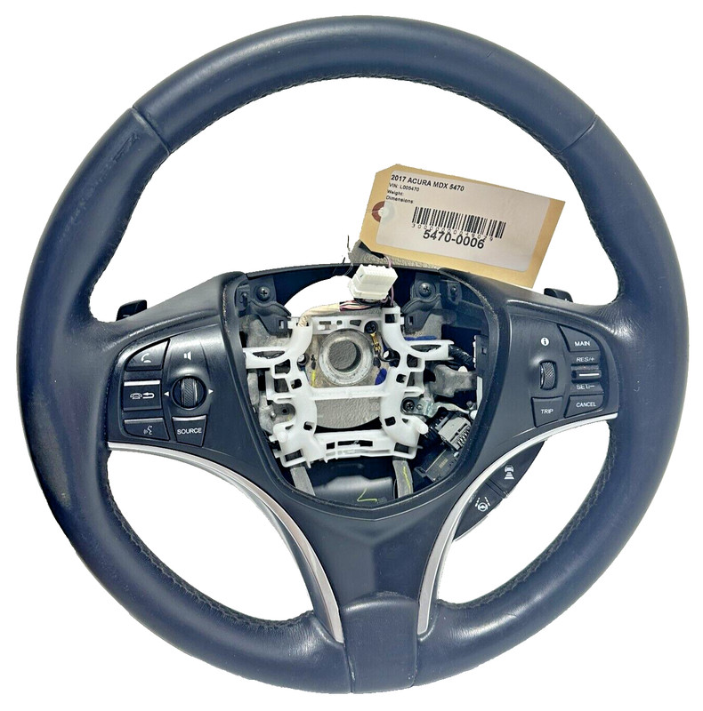 2017-2020 Acura MDX AWD Leather Steering Wheel W/ Switches & Paddle Shifter OEM