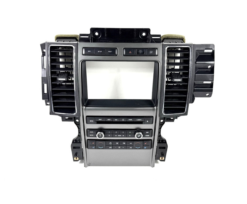 2010-2012 Ford Taurus Radio CD Climate Control Dash Vent Panel # BG1T-18A802-BC