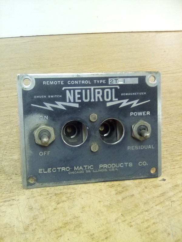 Vintage Neutral Chuck Switch Demagnetizer 2T-I