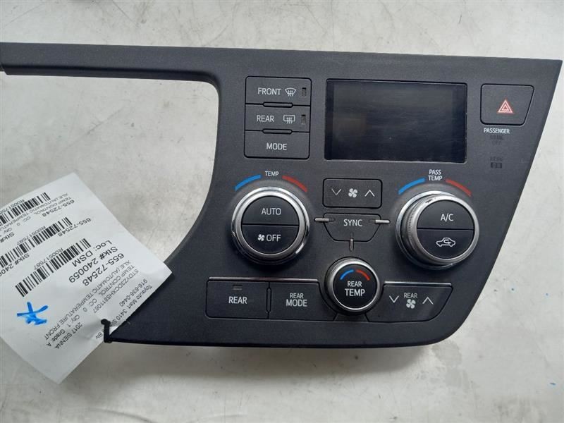 15-17 TOYOTA SIENNA XLE TEMPERATURE CONTROL SWITCH