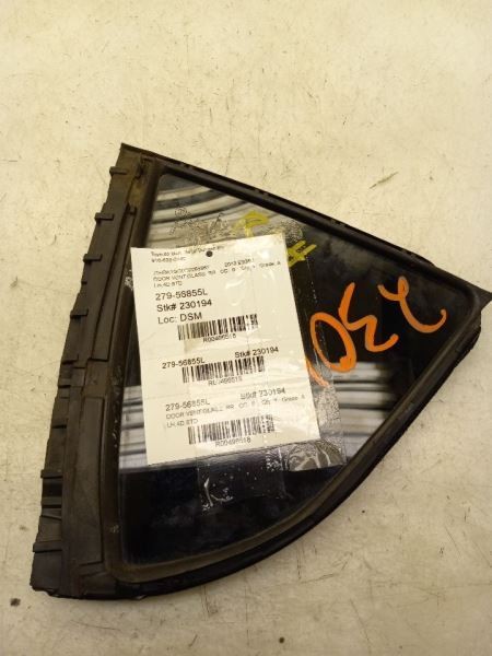 13-18 LEXUS ES350 3.5L DRIVER SIDE REAR DOOR VENT GLASS