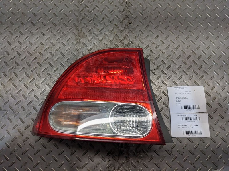 Driver Tail Light Sedan Quarter Panel Mounted Fits 09-11 CIVIC 1157870