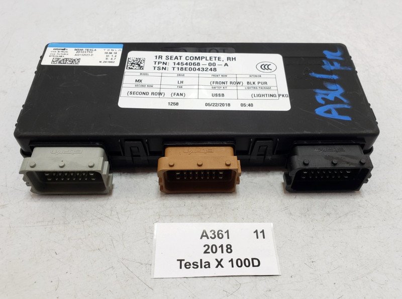 ✅ 16-20 OEM Tesla Model S Front Right Passenger Side Seat Control Module Unit