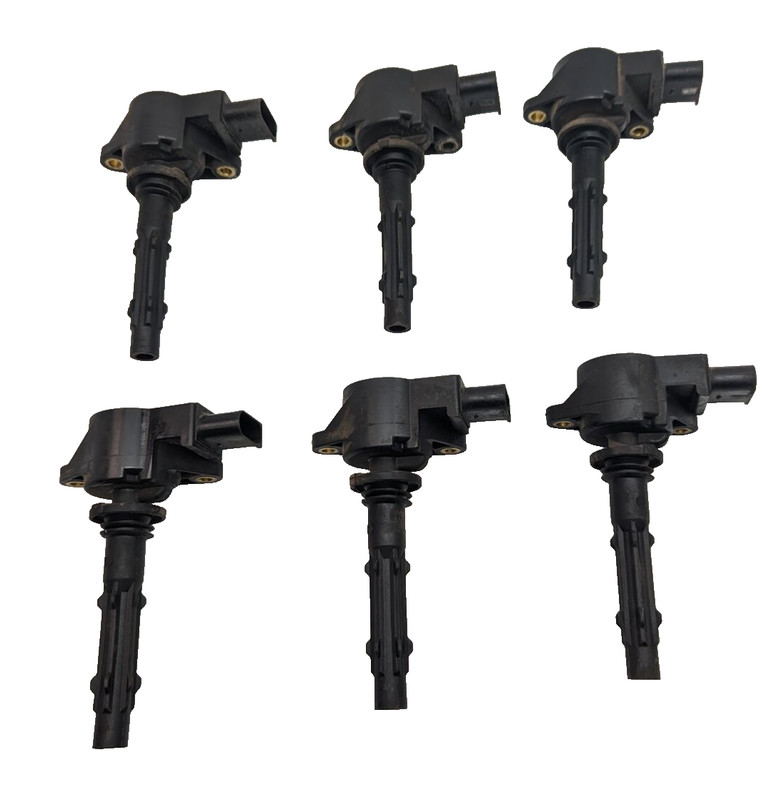 05-13 Mercedes W204 C300 SLK350 M272 Ignition Coil Spark Plug Set of 6 Pc