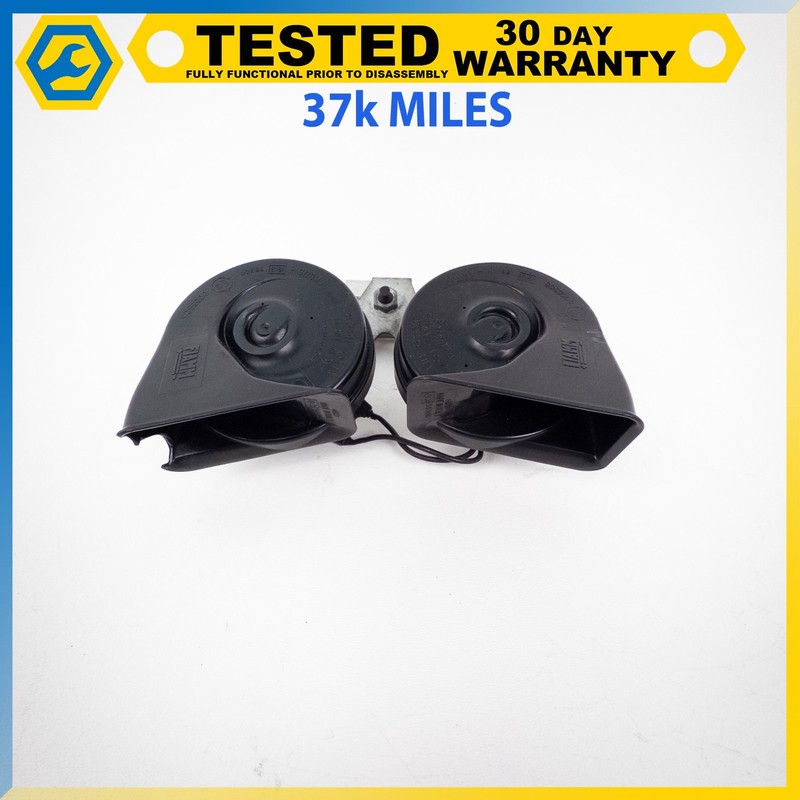 05-19 ASTON MARTIN DB9 VANTAGE HIGH & LOW DUAL TONE NOTE HORN SIGNAL BRACKET OEM