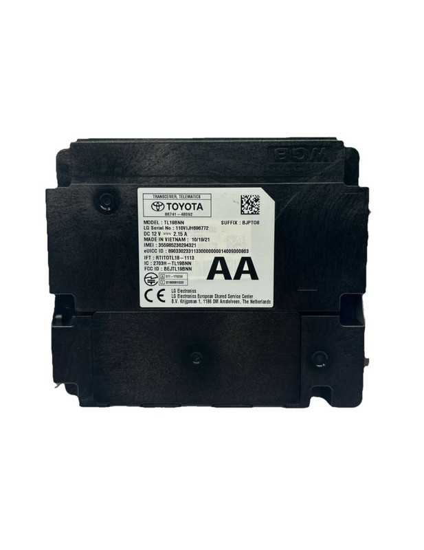 Toyota Corolla telematics control 2021 to 2023 communication unit OEM 8674148092