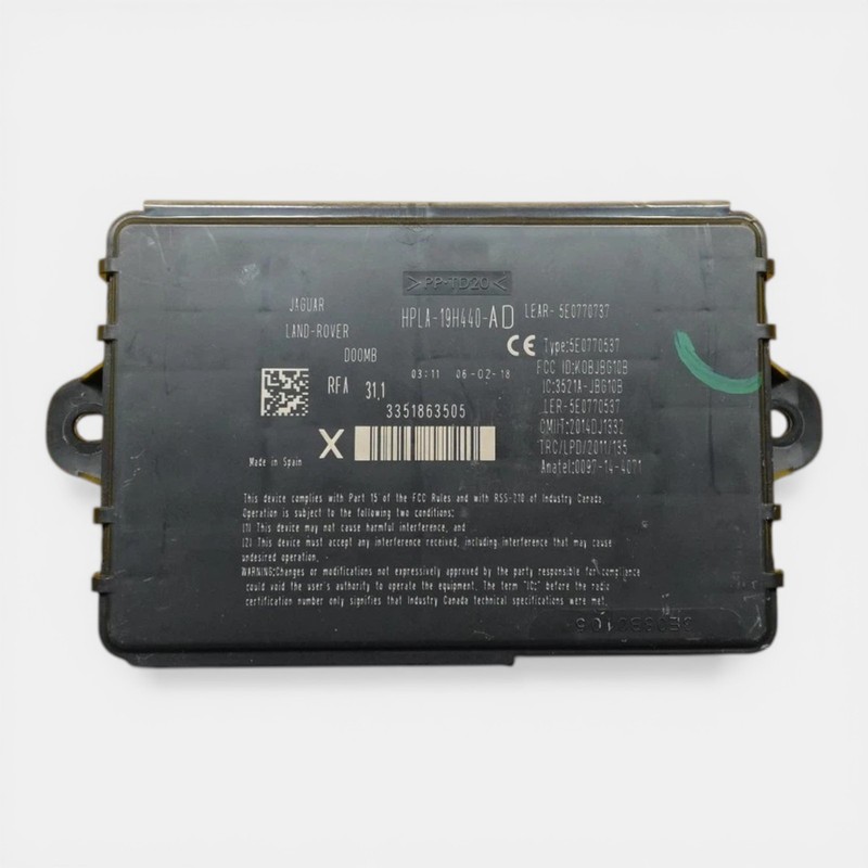 2017-2020 JAGUAR F-PACE Anti-Theft Locking Keyless Entry Module OEM HPLA19H440AD