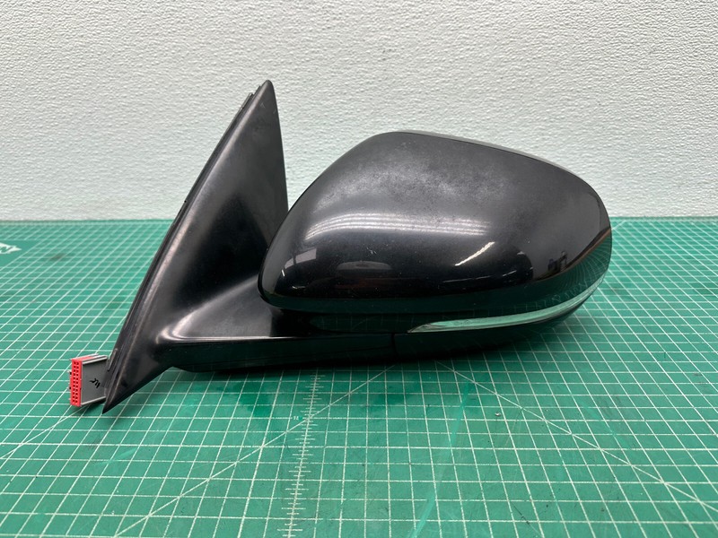 10-19 JAGUAR XJ XJR FRONT LEFT DRIVER SIDE REAR VIEW DOOR MIRROR Black OEM