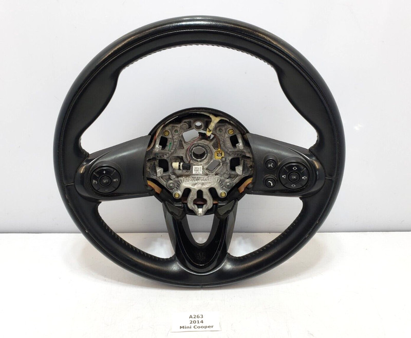✅ 14-19 OEM Mini Cooper F56 Steering Wheel Black W/ Switches
