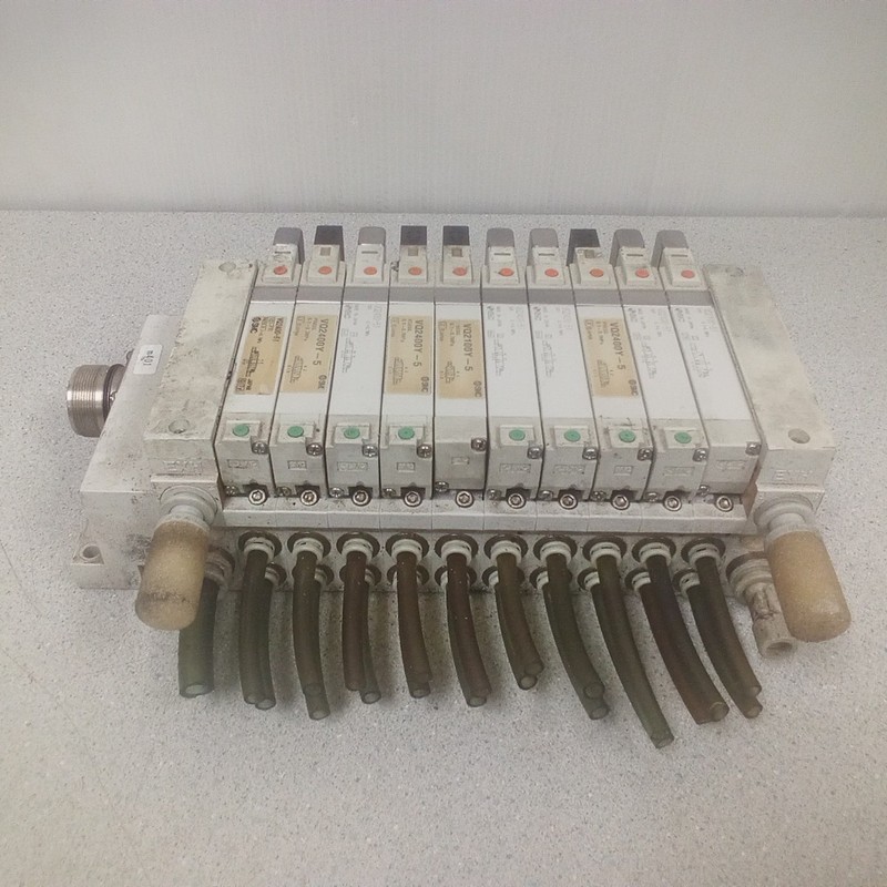 SMC Manifold Assbly VQ2100-51, (5) VQ2400-51, (3) VQ2400Y-5, VQ2100Y-5
