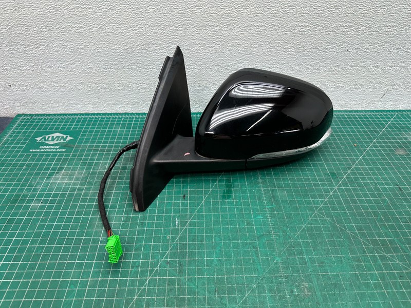 15-18 Volvo S60 LEFT DRIVER SIDE REAR VIEW DOOR MIRROR Black OEM