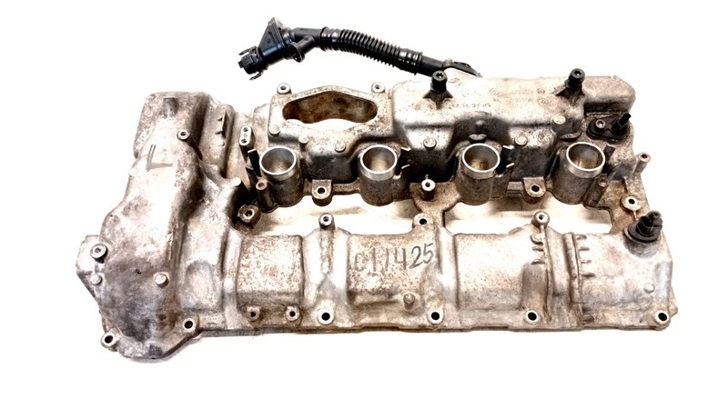 09-12 BMW F01 F02 750i X5 4.4 V8 5 6 7 TURBO ENGINE VALVE COVER LEFT OEM 011425