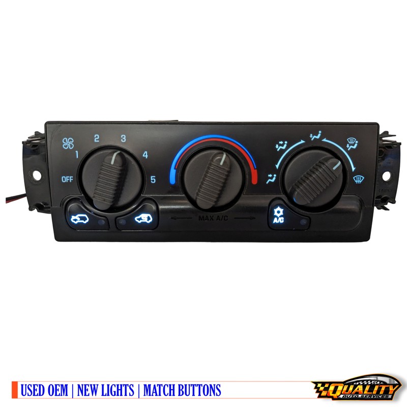 1999-2002 Gm Sierra/Chevy Silverado Climate Control / Hvac-No Rear Def 15753264