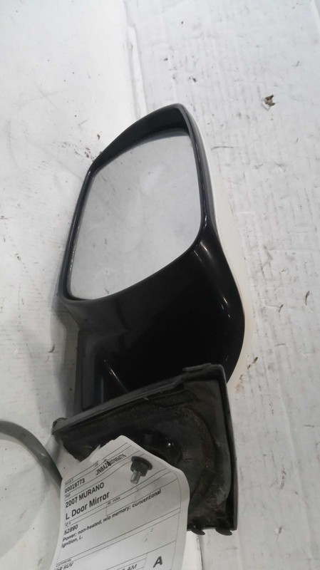 2007 Nissan Murano Left Door Mirror Assembly White OEM Used 29440